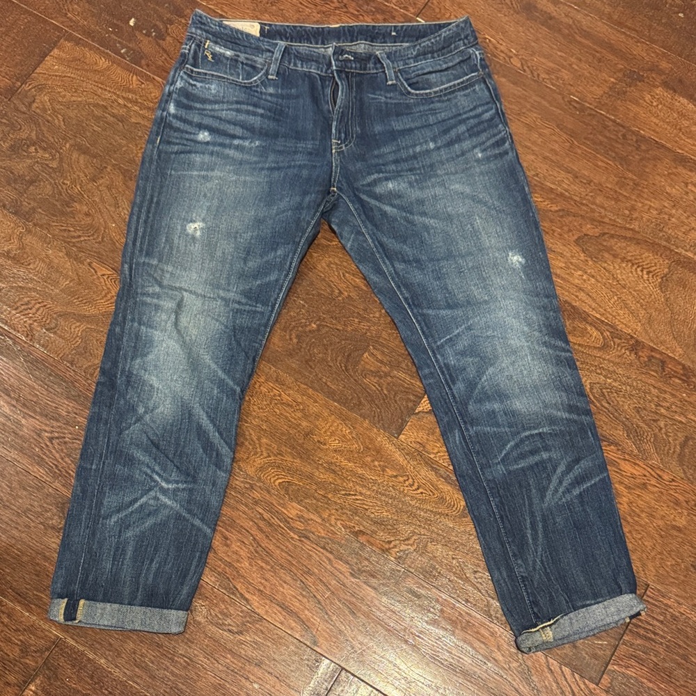 Ralph Lauren Distressed Blue Boyfriend Jeans